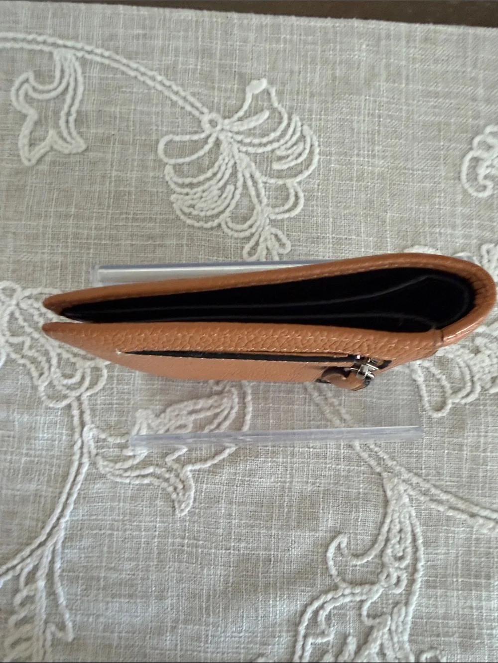 Brighton Ferrara Ritoro Naturella Tan Leather Bifold Wallet with Snap Closure